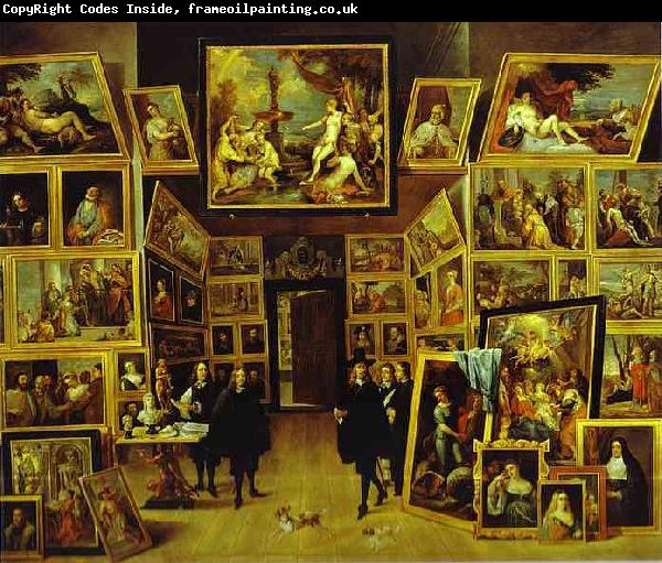    David Teniers Archduke Leopold William in his Gallery in Brussels